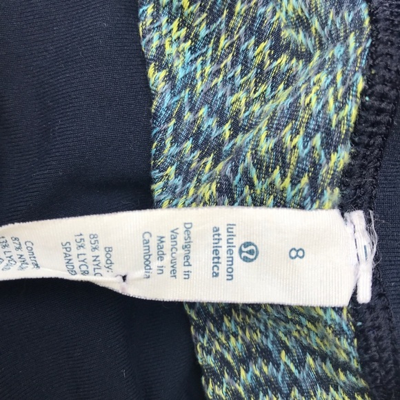 LULULEMON Ziggy Wee Inkwell pants wunder under 8 - Picture 3 of 5
